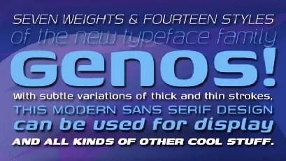 Genos Family font