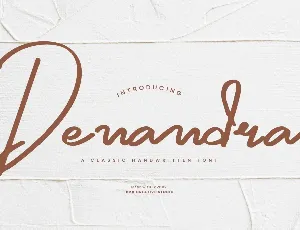 Denandra Personal Use font