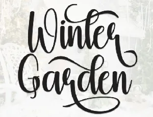 Winter Garden Script font