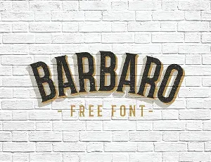 Barbaro Free font