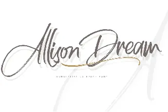 Allison Dream font