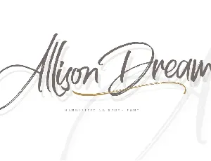 Allison Dream font