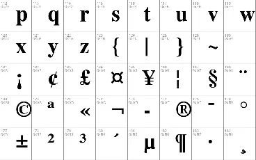 Nimbus Roman No9 L font