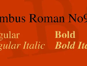 Nimbus Roman No9 L font