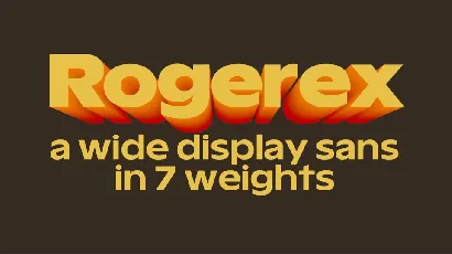 Rogerex font