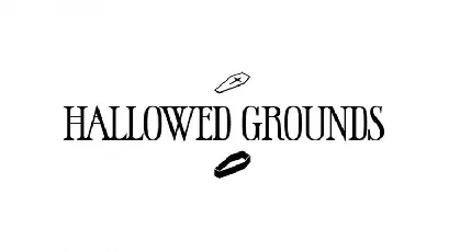 Hallowed Grounds font