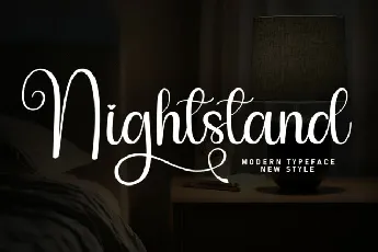 Nightstand Script font