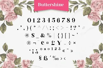 Buttershine font