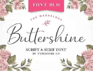 Buttershine font