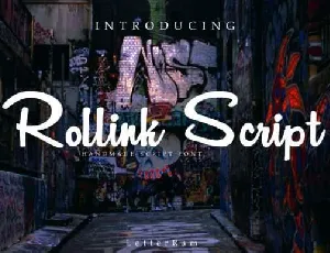 Rollink Script Free font