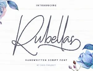 Rubellas Demo font