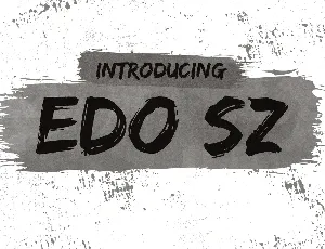 Edo SZ font