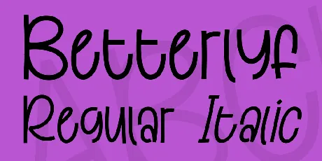 Betterlyf font