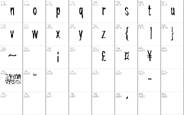 Tremolo Flaw font