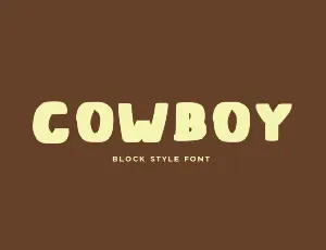 Cowboy font