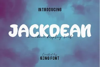 Jackdean Display font