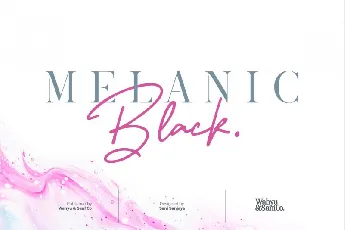 Melanic Black Duo font