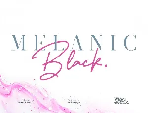 Melanic Black Duo font