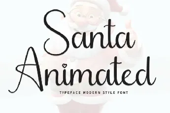 Santa Animate Script font