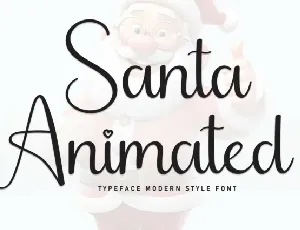 Santa Animate Script font