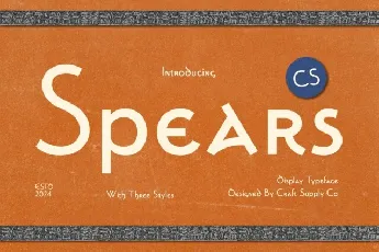 CS Spears font