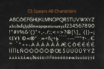 CS Spears font