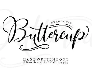 Buttercup Handwritten Free font