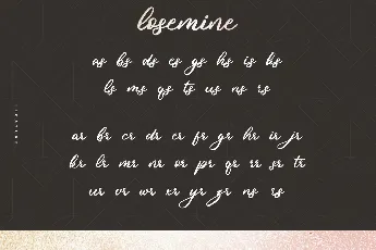 Losemine Demo font