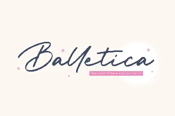 Balletica font