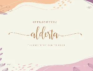 Alderta font