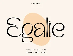 Egalie font