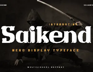 Saikend Trial font