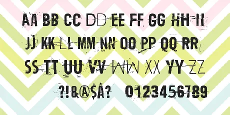 Trash Zydego font