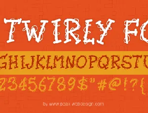 PWTwirly font