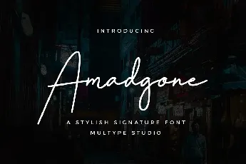 Amadgone font