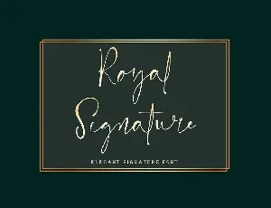 Royal Signature font