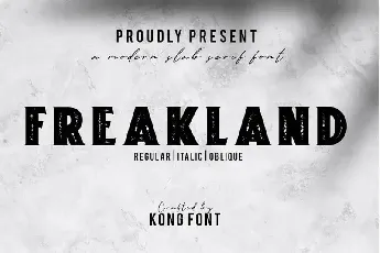 Freakland Display font