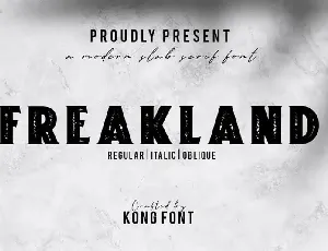 Freakland Display font