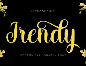 Irendy Script font