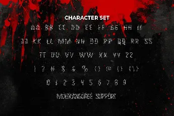 BloodAttackDemo font