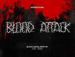 BloodAttackDemo font