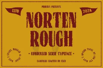 Norten Rough font