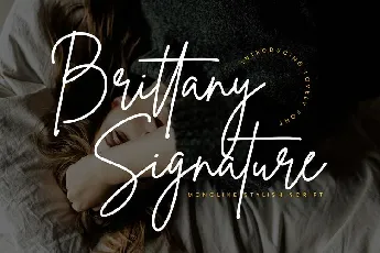 Brittany Signature font