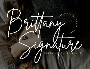 Brittany Signature font