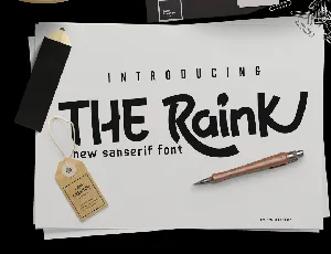 THE RainK font