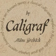 Caligraf font