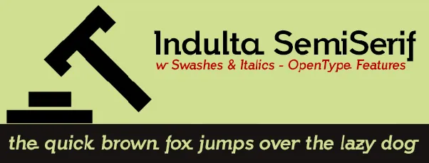 Indulta font