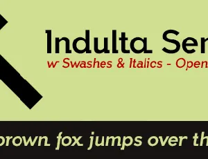 Indulta font