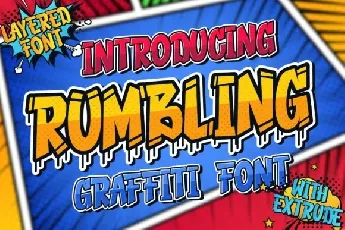 Rumbling font