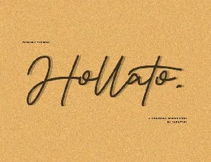 Hollato font